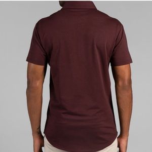 Drop-Cut Polo: BYLT Signature Maroon Size XXL